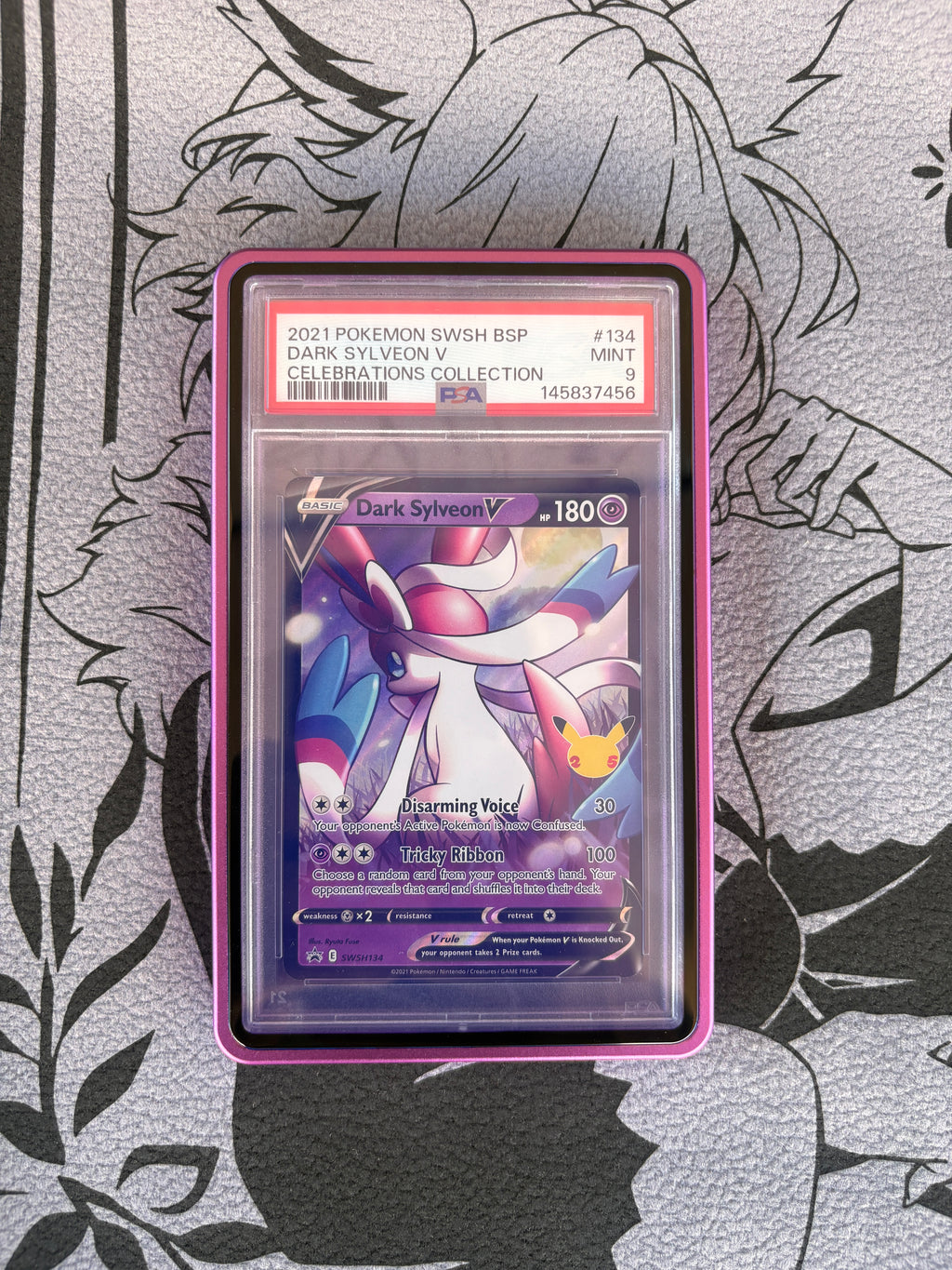 Dark Sylveon V 134 Celebrations Collection Swsh Black Star Promo Pokemon PSA 9