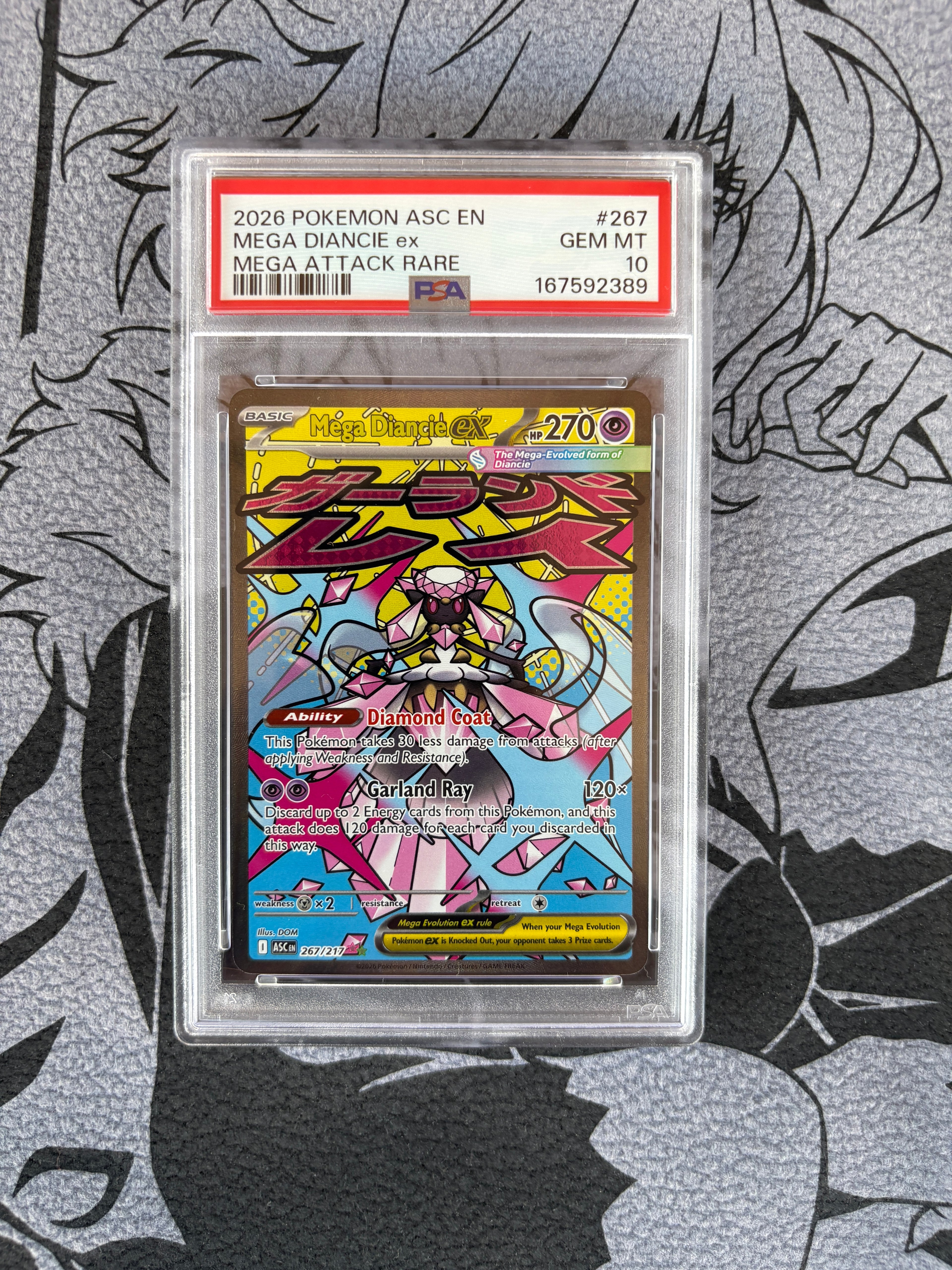 2026 Pokemon Mega Diancie ex PSA 10 Ascended Heroes