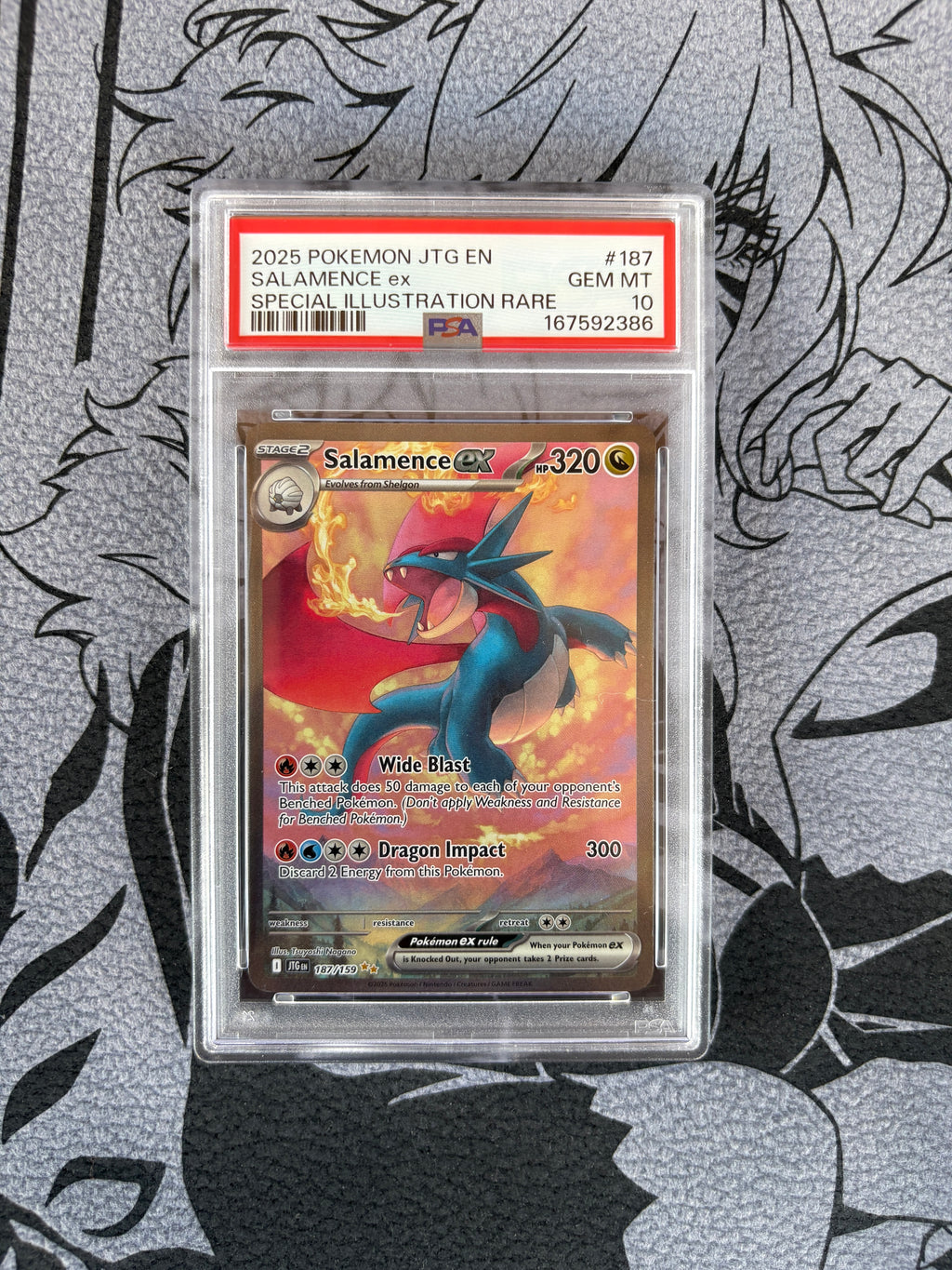 2025 Pokemon Salamemce Ex PSA 10 Journey Together SIR