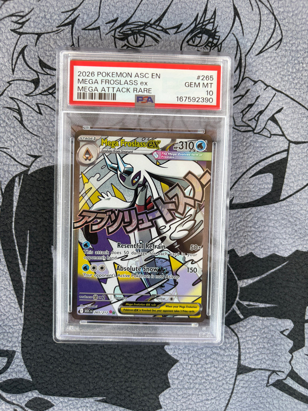 2026 Pokemon Mega Froslass Ex PSA 10 Ascended Heroes