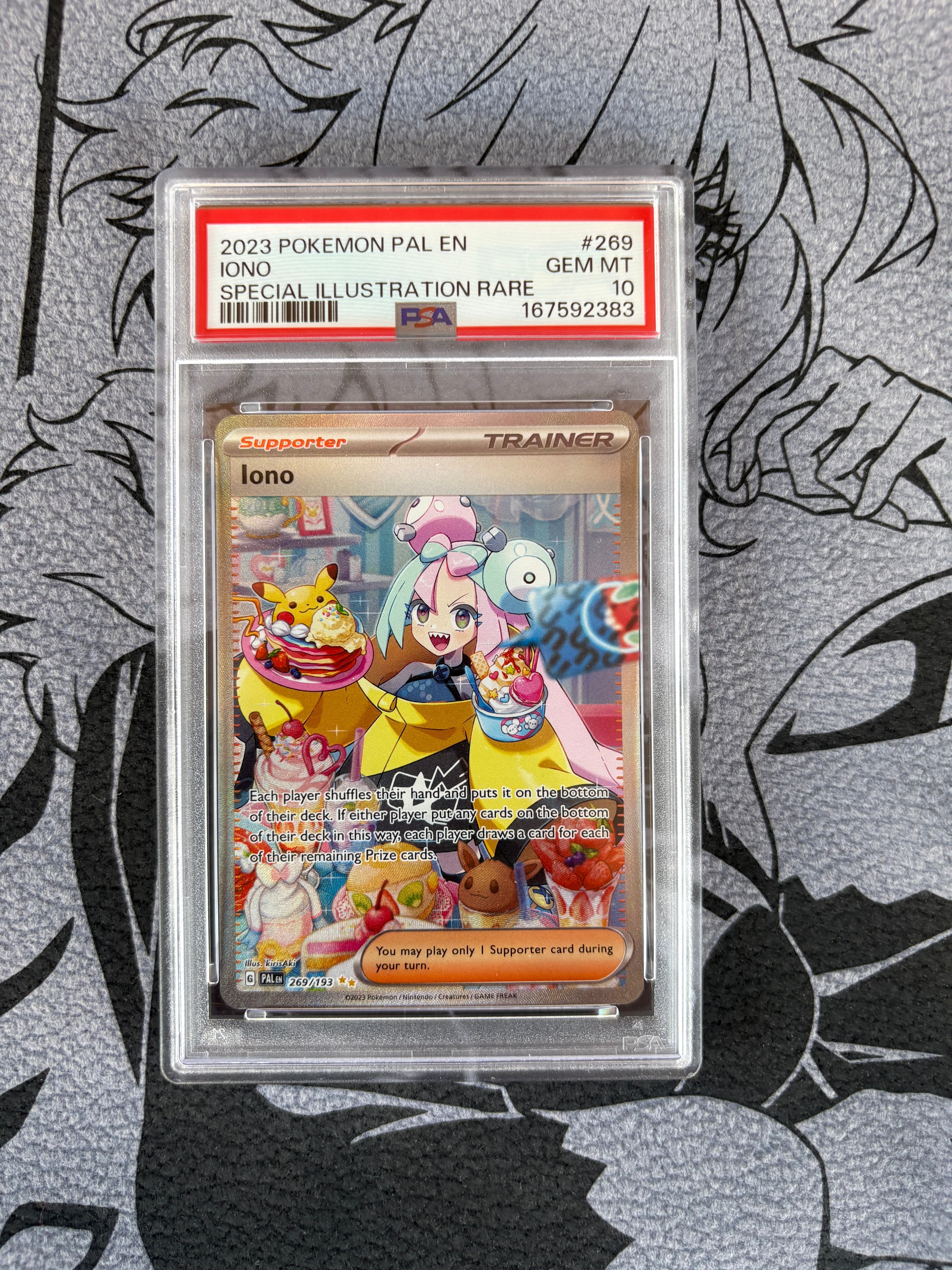 2026 Pokemon Iono PSA 10 Paldea Evolved SIR