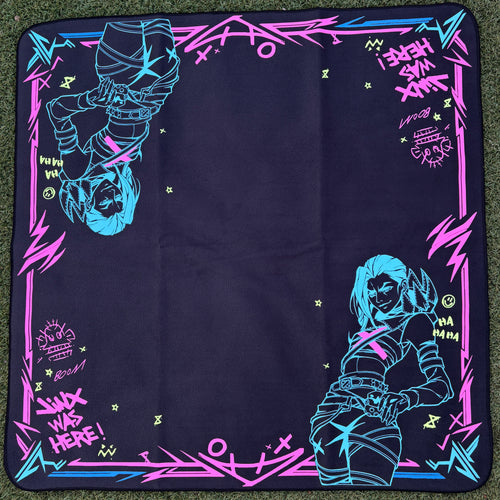 Jinx League of Legends Riftbound Two-Player Playmat