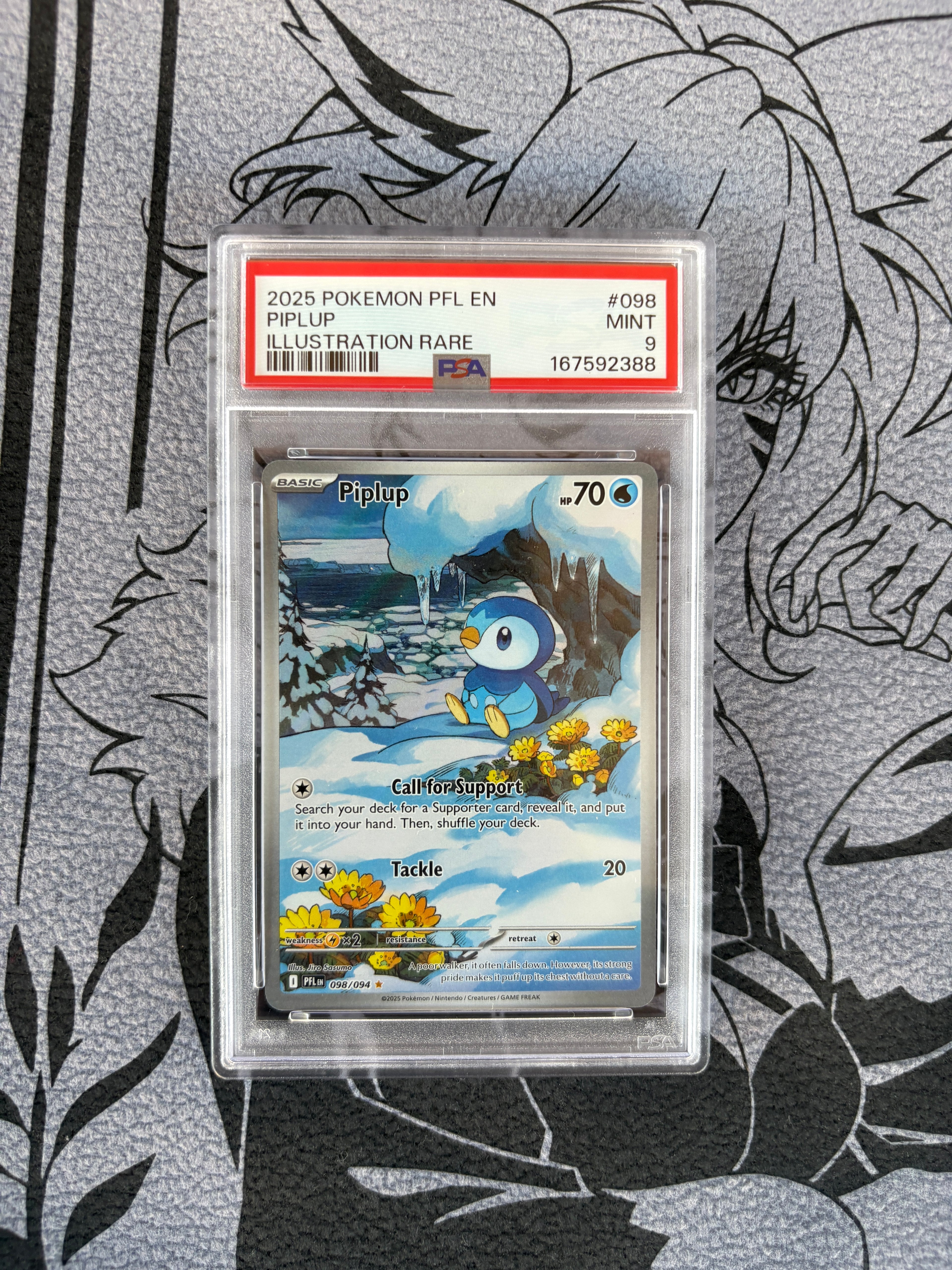 2025 Pokemon Piplup IR PSA 9