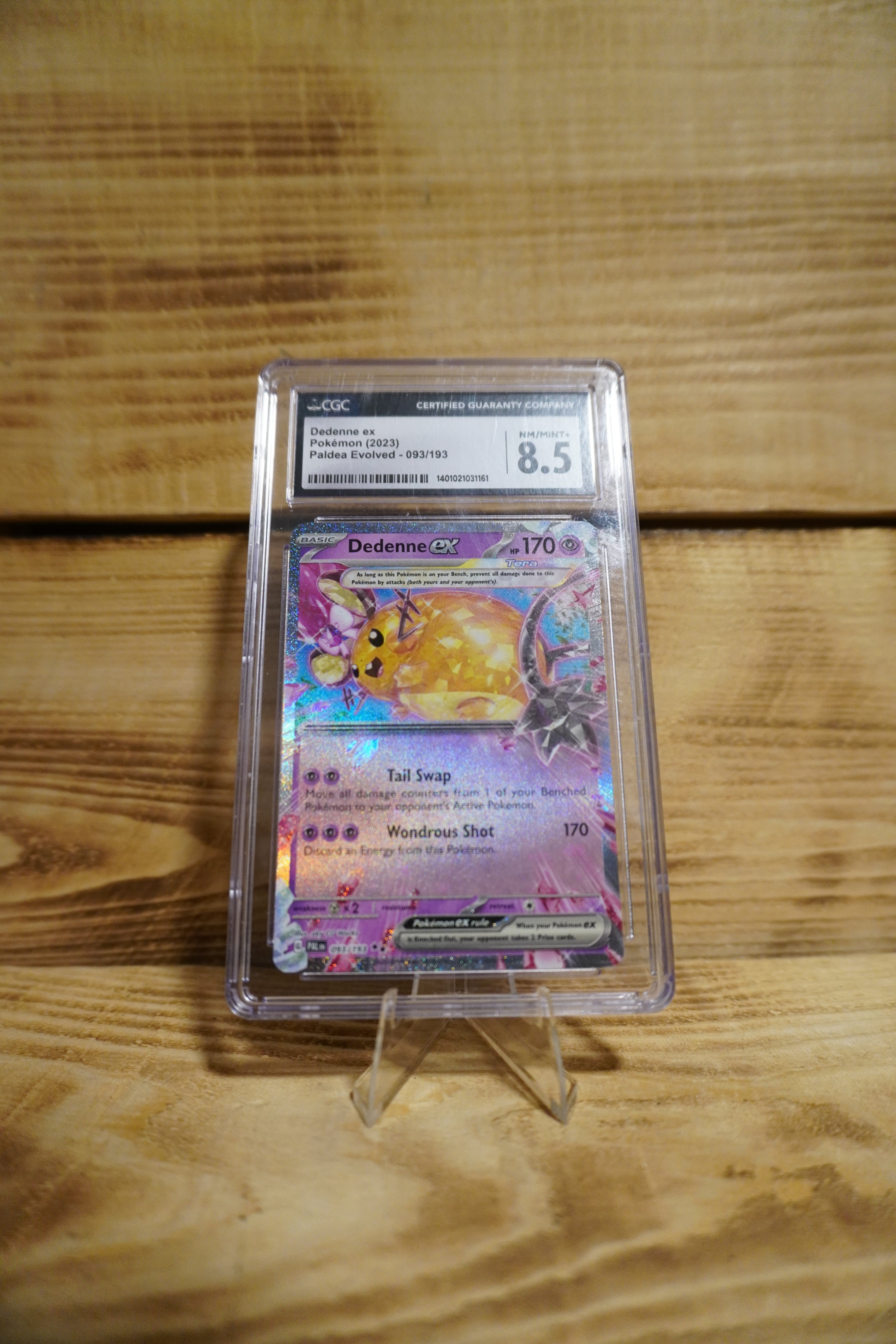 2023 Pokemon Dedenne Ex Paldea Evolved #93/193 CGC 8.5