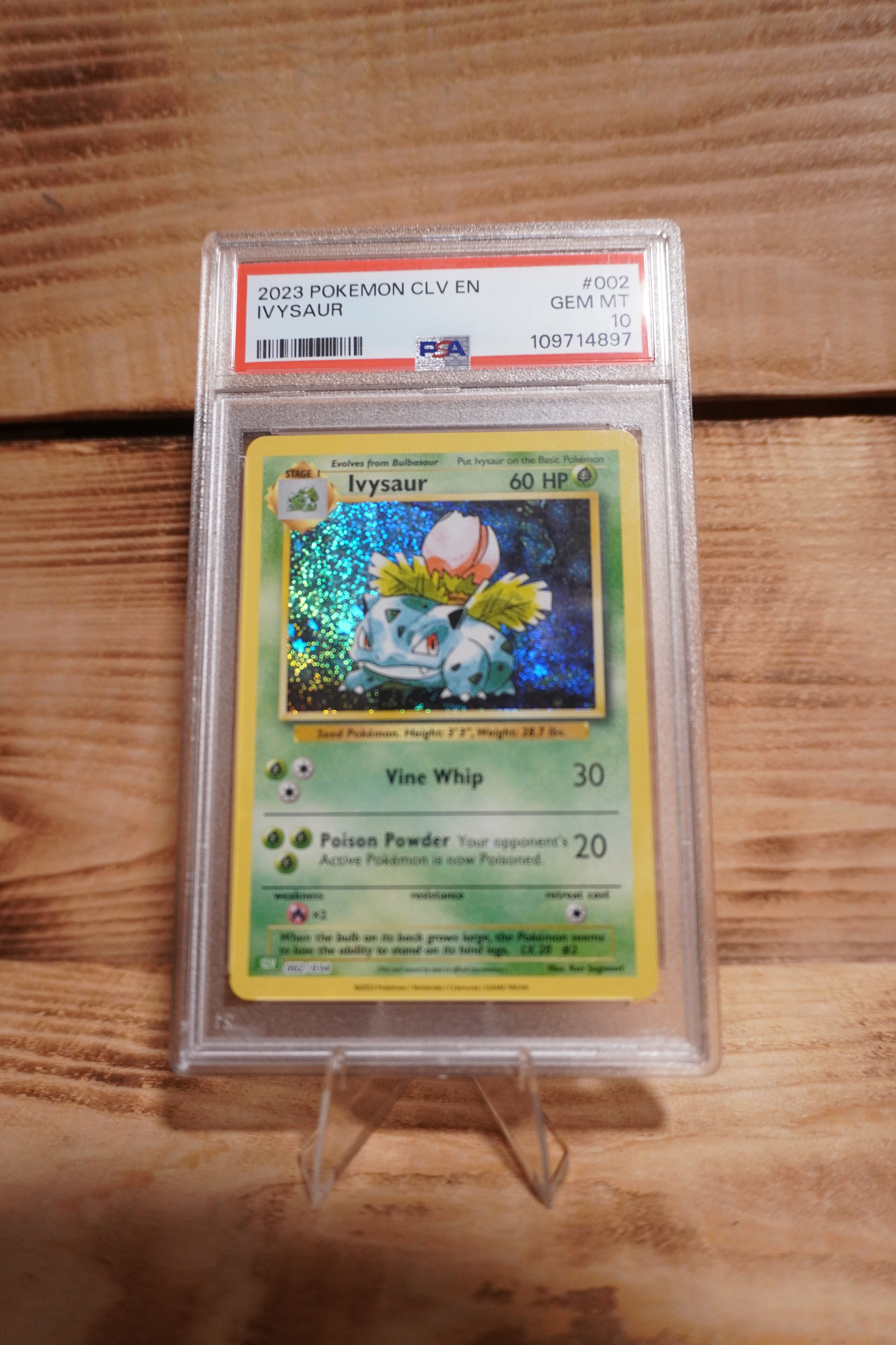 2023 Pokemon Venusaur & Lugia EX DECK #002 IVYSAUR PSA 10