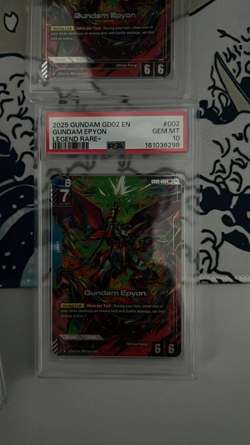 Gundam Epyon LR+ ~ Gundam Card Game ~ Dual Impact ~ GD02-002 ~ English PSA 10
