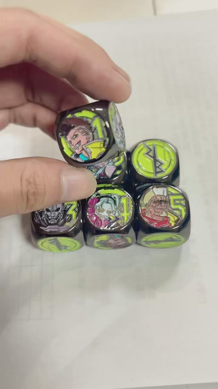 Cyberpunk Edgerunners Metal Dice (Set of 2) *Pre-Order*